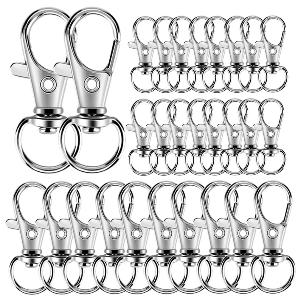 Jewelry Making Basics - 25-200Pcs Metal Swivel Snap Hooks Lobster