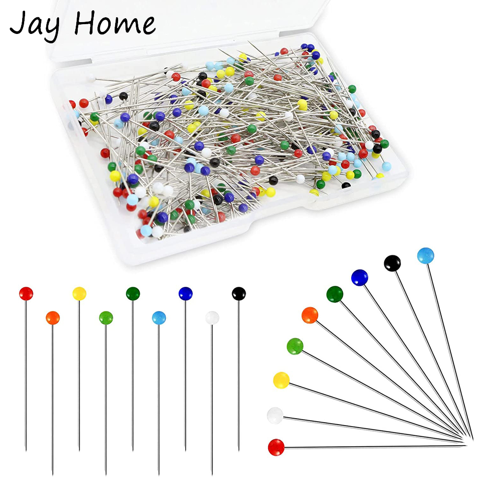 Jewelry Making Head Pins - 250PCS Sewing Pins Multicolor Head Pins