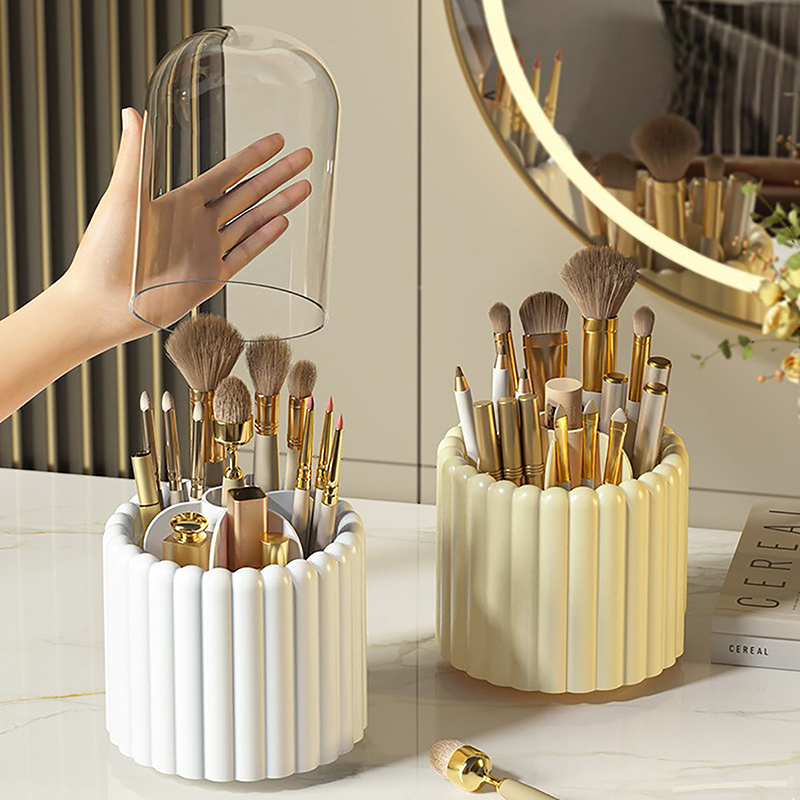 Jewelry Making Organizer - 360° Rotating Makeup Brushes Holder With