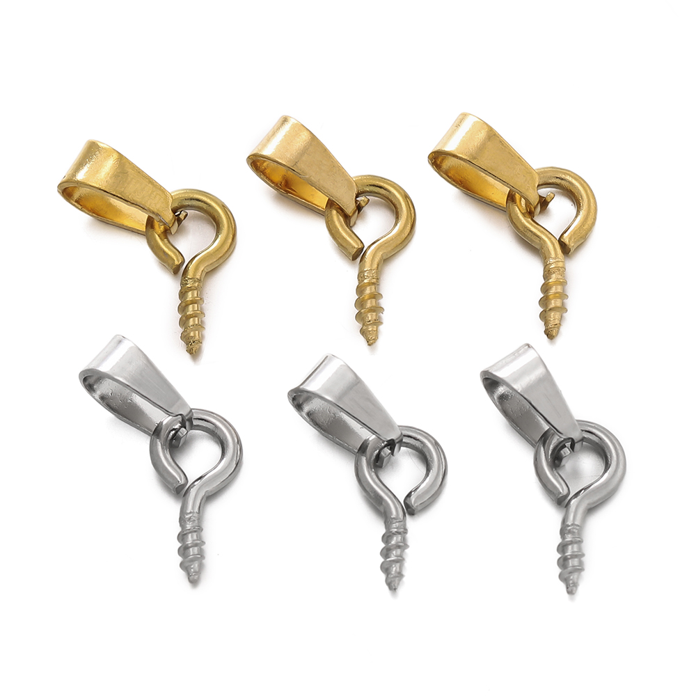 Jewelry Making Rivets - 20pcs Stainless Steel Screw Eye Pins