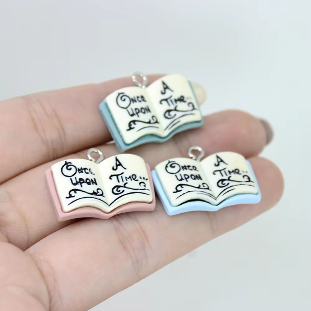 Jewelry Making Guide Book - Yamily 8Pcs/Resin Book Charm Fairy Tale
