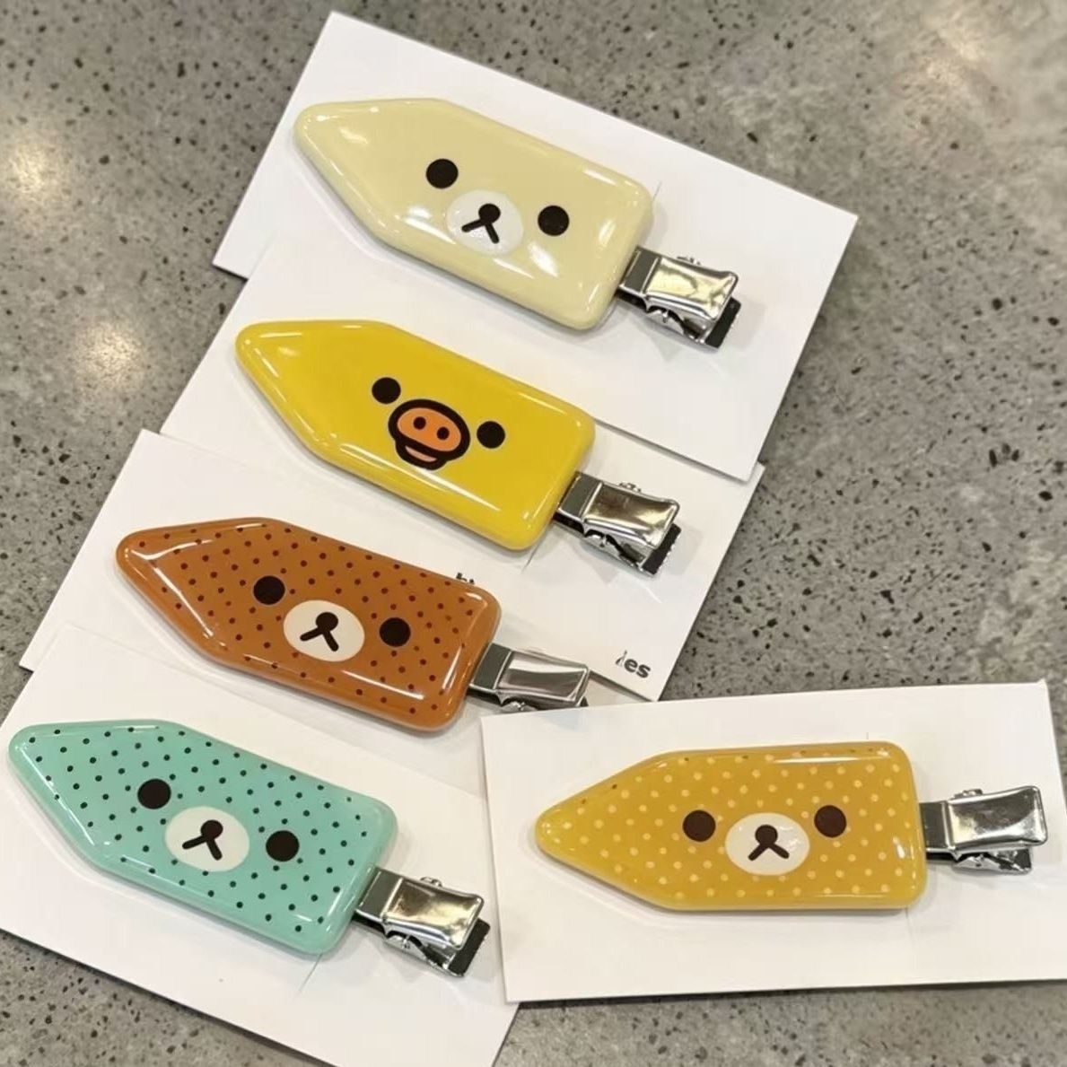 Jewelry Making Adults - INS Bear Hair Clips Kiiroitori Polka
