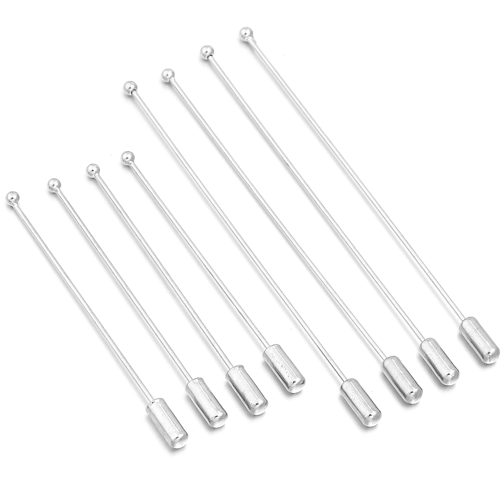 Jewelry Making Head Pins - 10pcs/lot 60/90cm Rhodium Color Copper Length