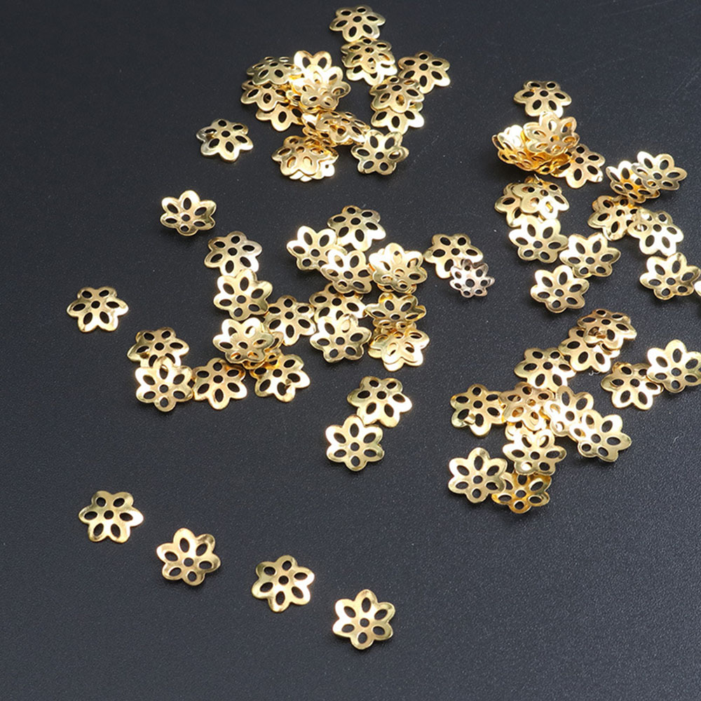Jewelry Making In Bali - 100Pcs Flower Bead Caps for Bracelet