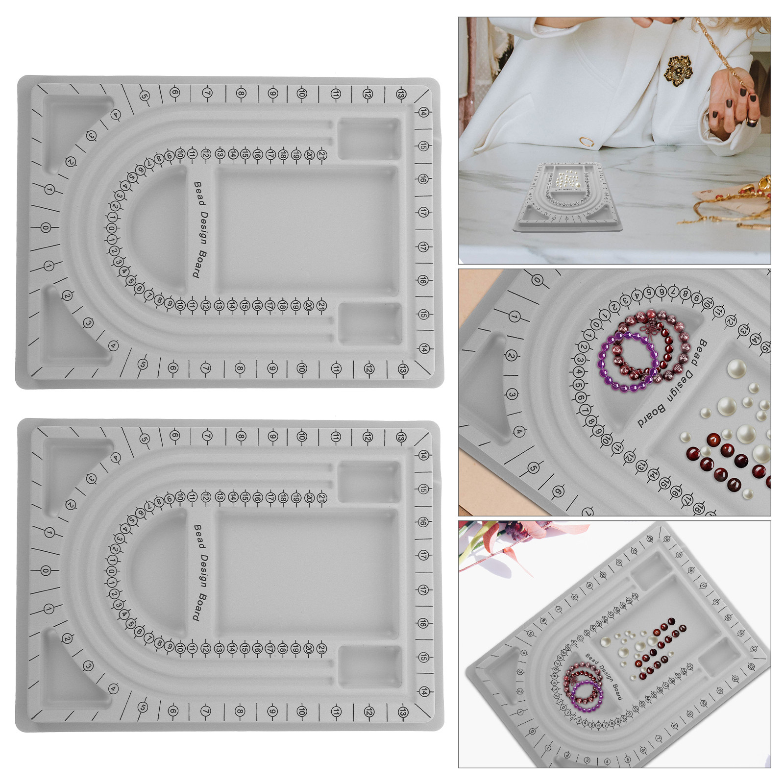 Jewelry Making Organizer - 2Pcs Bead Design Board Jewelry Making