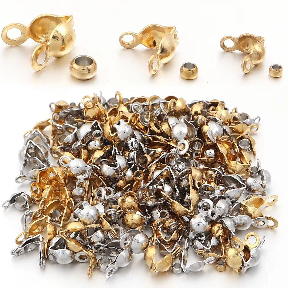 Jewelry Making Basics - 40-200pcs Stainless Steel Connector Clasp Crimp