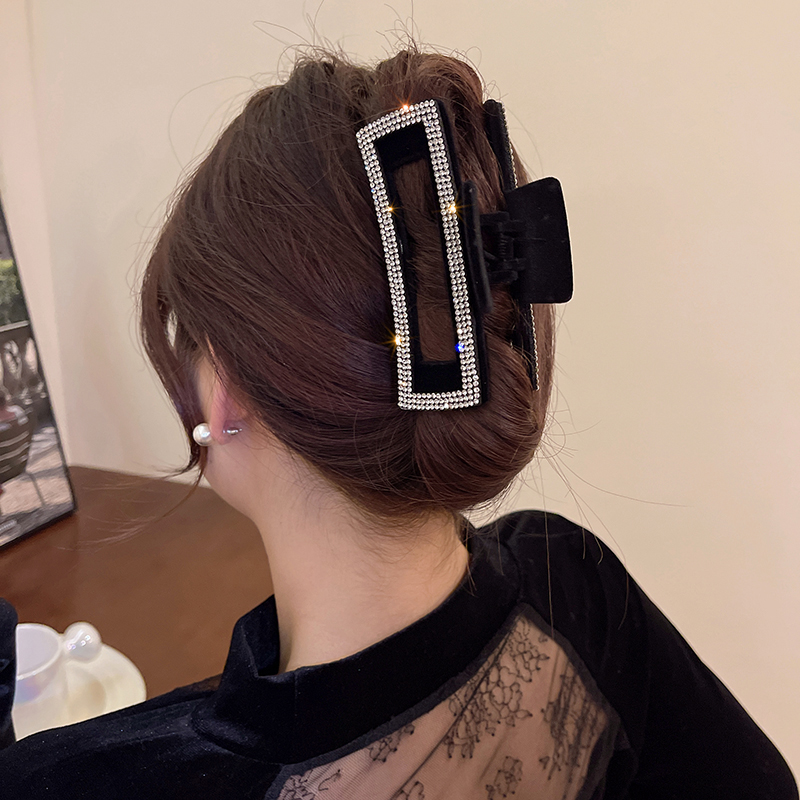 Jewelry Making Adults - Flocking Rhinestone Blacke Hair Claws Women