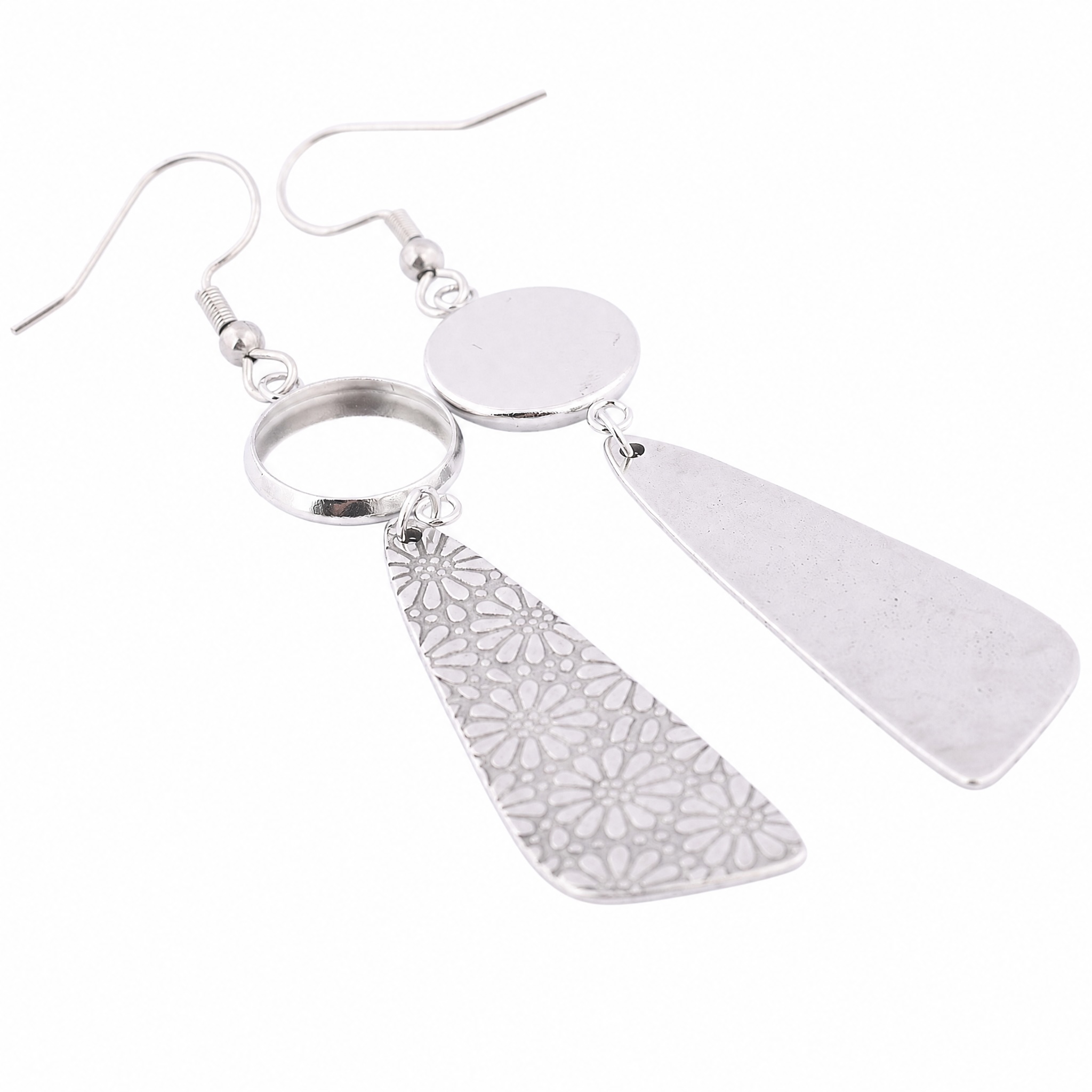 6pcs Stainless Steel Fit 12mm  - Jewelry Making Tray 评论和价格