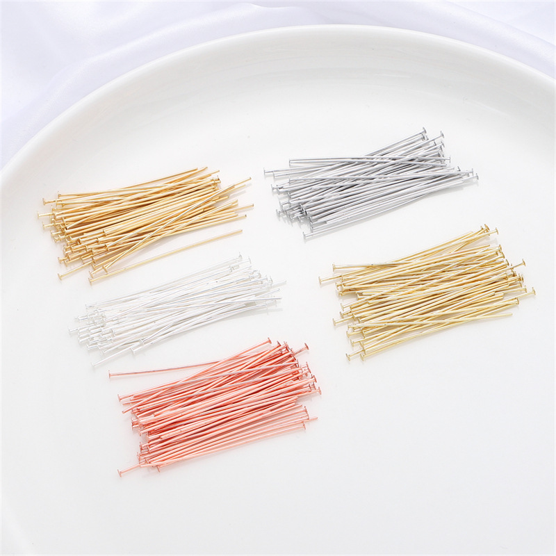 50pcs/pack 925 Sterling Silver - Jewelry Making Head Pins 评论和价格