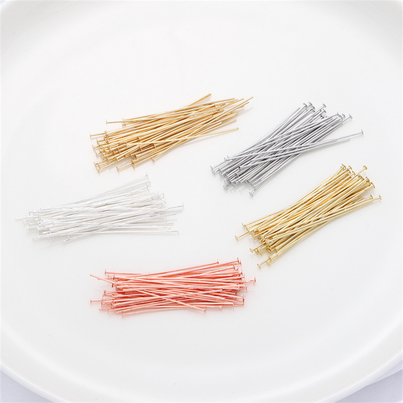 50pcs/pack 925 Sterling Silver - Jewelry Making Head Pins 评论和价格
