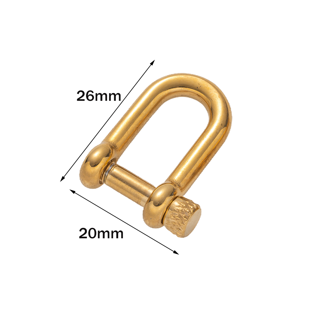 1pcs 304 Stainless Steel D-Rin - Jewelry Making Basics 评论和价格
