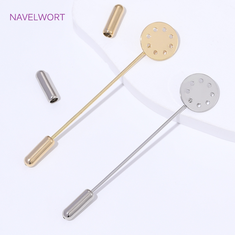 14K Gold Plated Long Brooch Sa - Jewelry Making Tray 评论和价格
