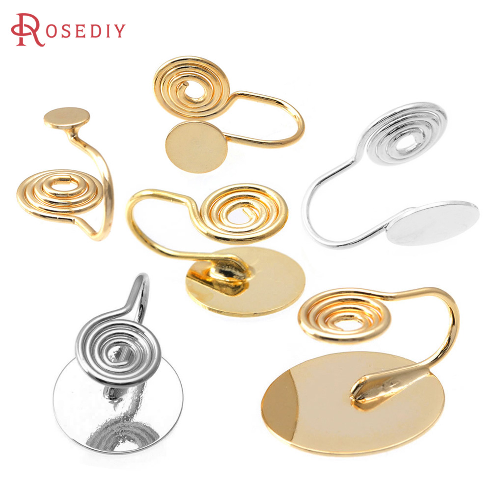 10PCS 4MM~14MM 18K Gold Color  - Jewelry Making Tray 评论和价格