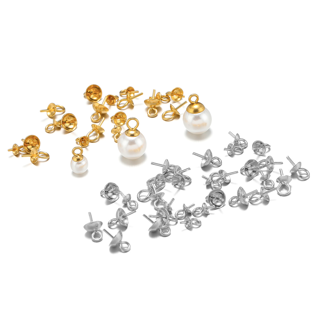 50-100pcs Gold Color Stainless - Jewelry Making Rivets 评论和价格