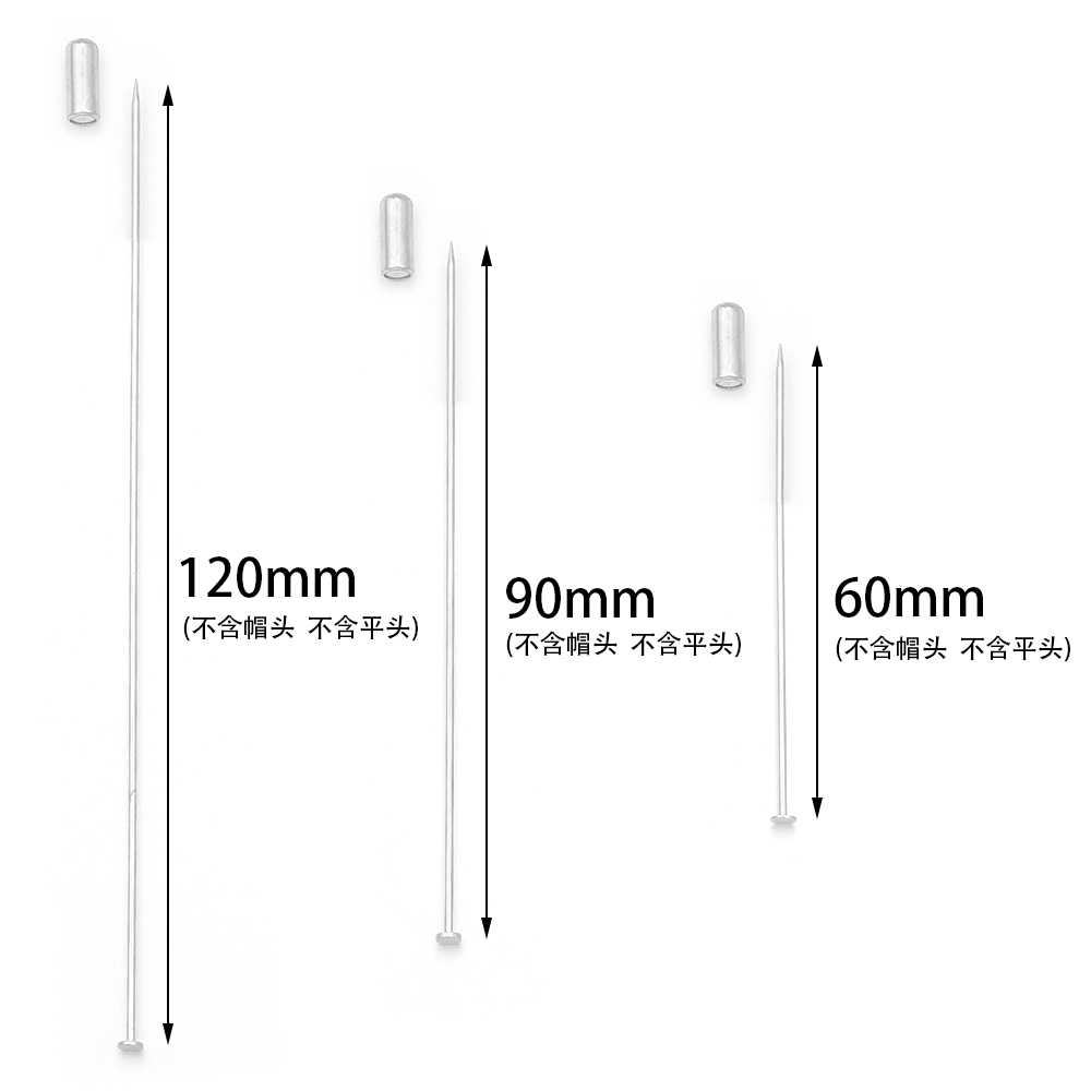 10pcs 60/90/120mm Copper Brooc - Jewelry Making Head Pins 评论和价格