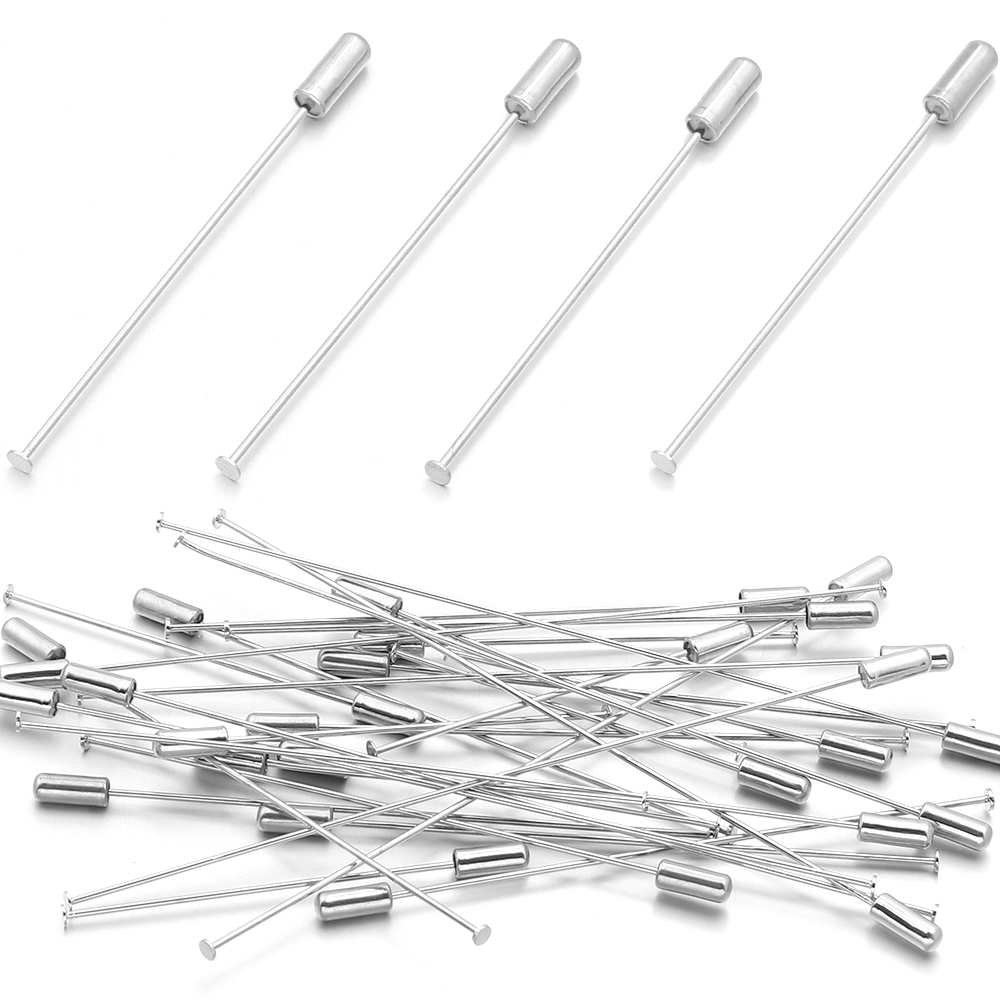 10pcs 60/90/120mm Copper Brooc - Jewelry Making Head Pins 评论和价格