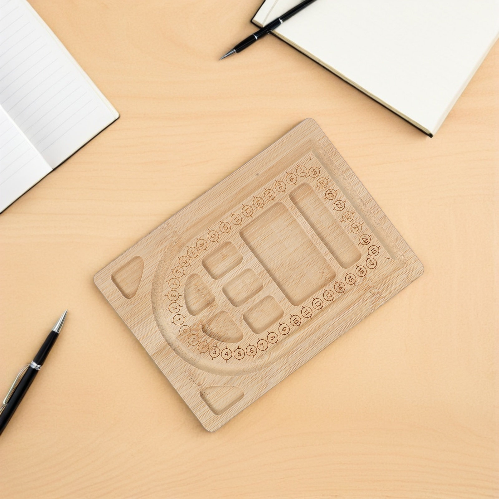 2Pcs Bamboo Beading Board Tray - Jewelry Making Organizer 评论和价格