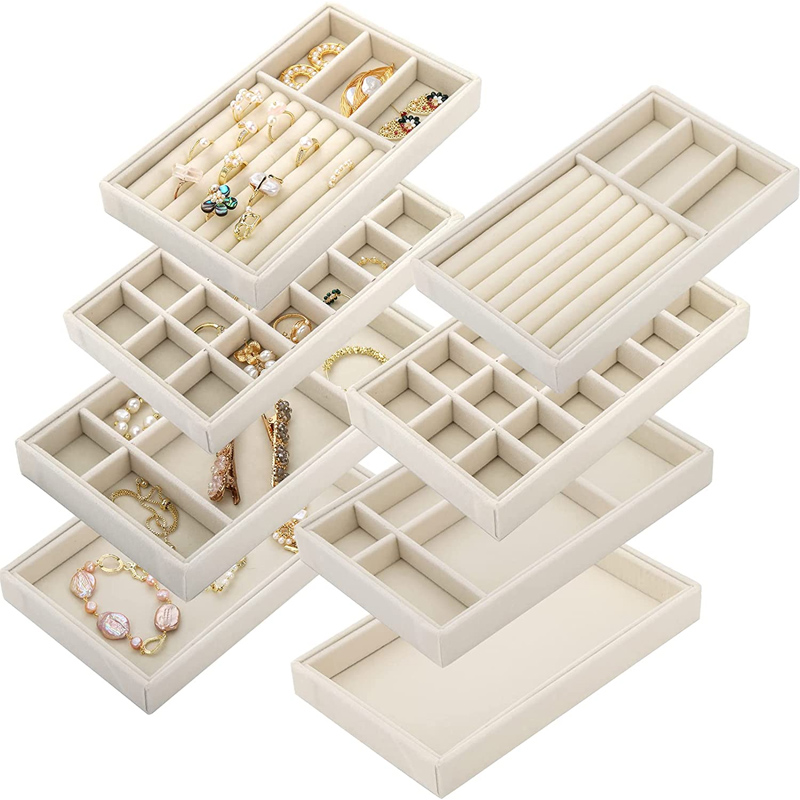 Velvet Jewelry Tray Display Ca - Jewelry Making Organizer 评论和价格
