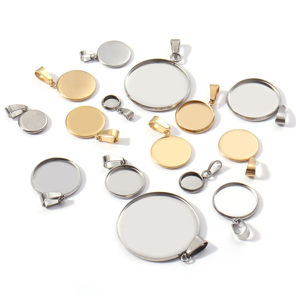 5-10pcs 6-30mm Stainless Steel - Jewelry Making Tray 评论和价格