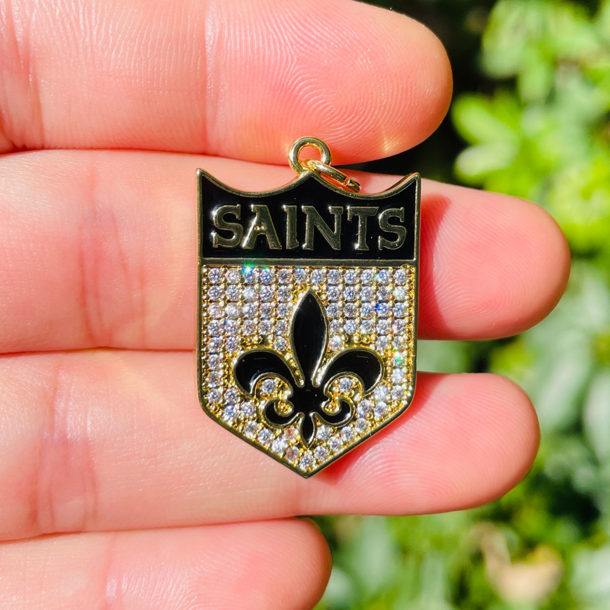 5pcs Micro Pave Fleur De Lis S - Jewelry Making New Orleans 评论和价格