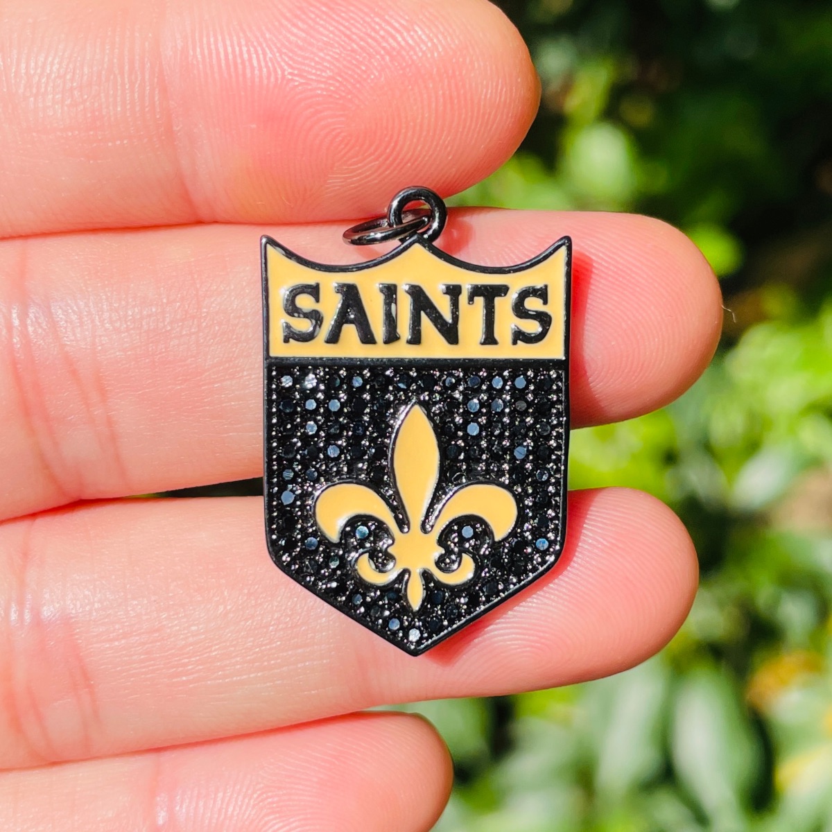 5pcs Micro Pave Fleur De Lis S - Jewelry Making New Orleans 评论和价格
