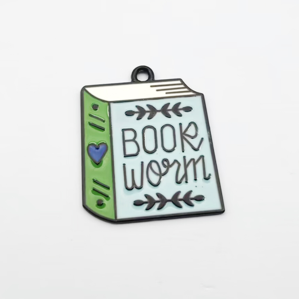 10pcs Flower Book Charm for Je - Jewelry Making Guide Book 评论和价格
