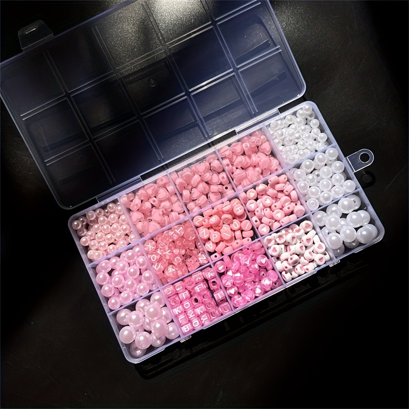 10-piece pink alphabet box, ac - Jewelry Making Organizer 评论和价格