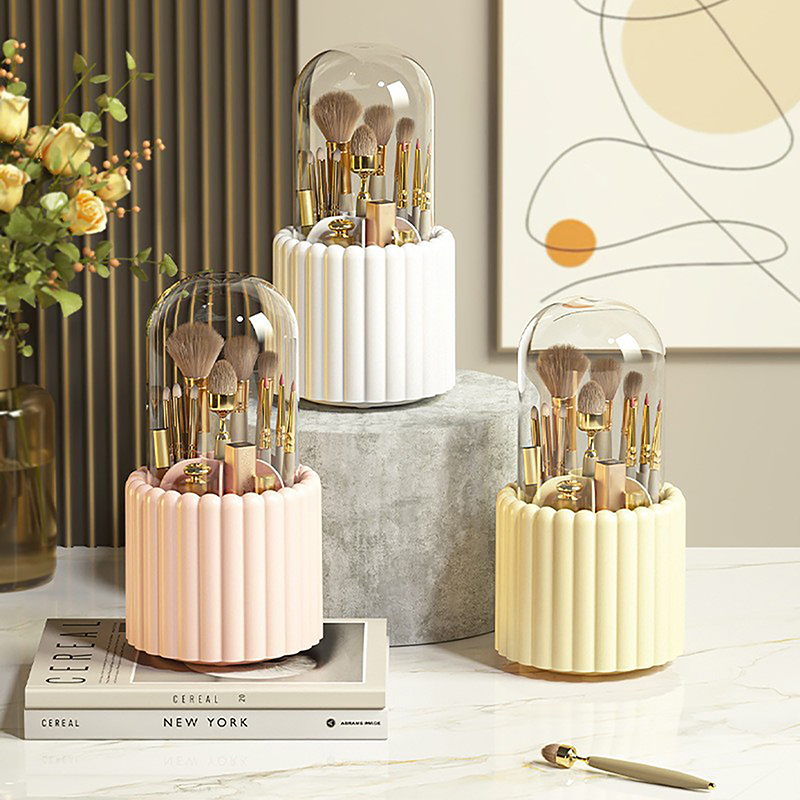 360° Rotating Makeup Brushes H - Jewelry Making Organizer 评论和价格