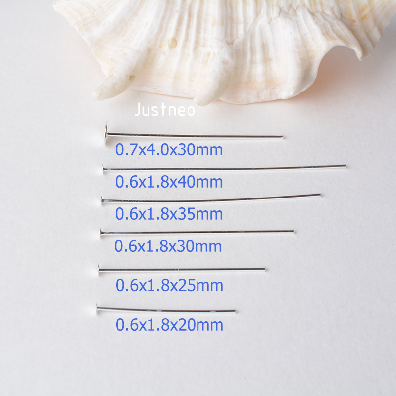 925 Sterling Silver Flat Head  - Jewelry Making Head Pins 评论和价格