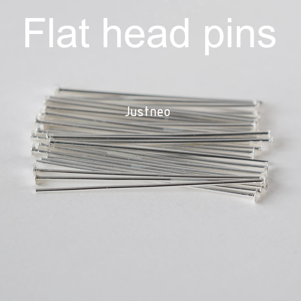925 Sterling Silver Flat Head  - Jewelry Making Head Pins 评论和价格