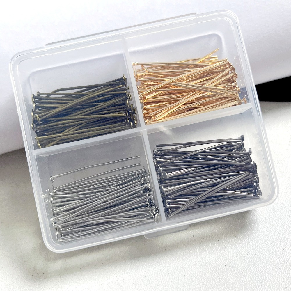 400pcs Mixed Iron Head Pins 30 - Jewelry Making Head Pins 评论和价格