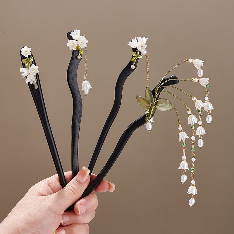 Wooden Flower Hairpin Vintage  - Jewelry Making Adults 评论和价格