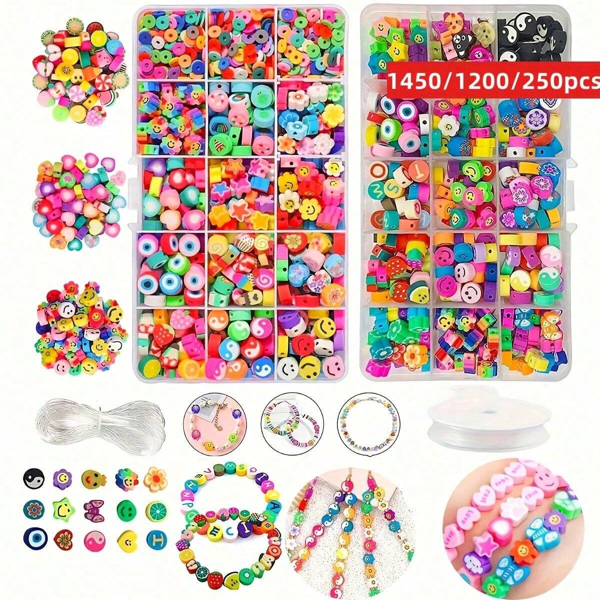 1450/1200/250pcs Polymer Clay  - Jewelry Making Organizer 评论和价格