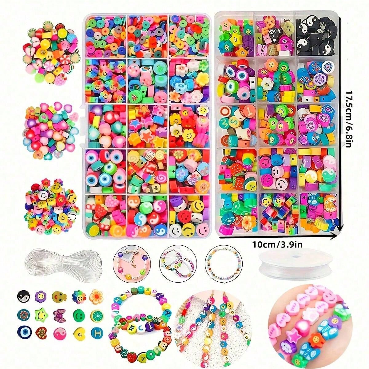 1450/1200/250pcs Polymer Clay  - Jewelry Making Organizer 评论和价格