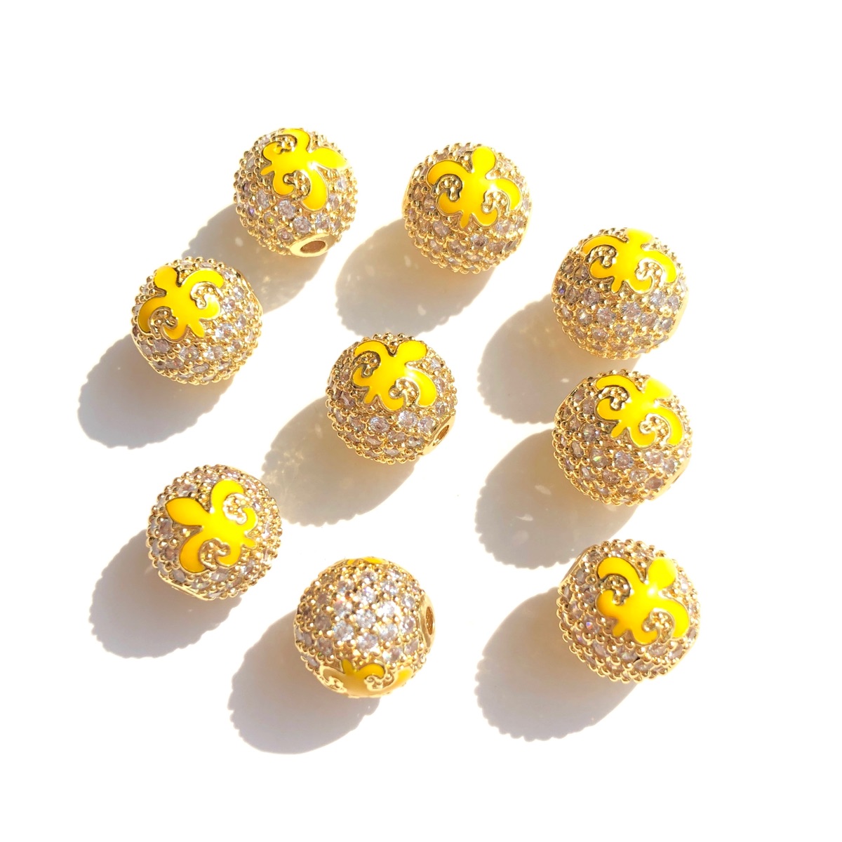 9pcs Green Yellow Purple New O - Jewelry Making New Orleans 评论和价格