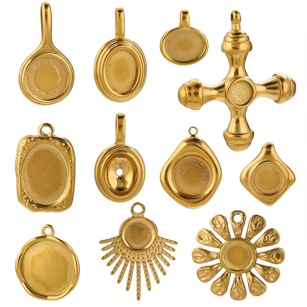 4-5PCS Stainless Steel Gold Ch - Jewelry Making Tray 评论和价格