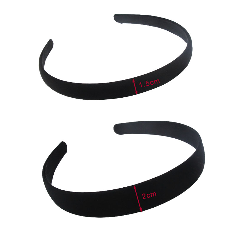 4pcs Black simple wide hair ba - Jewelry Making Adults 评论和价格