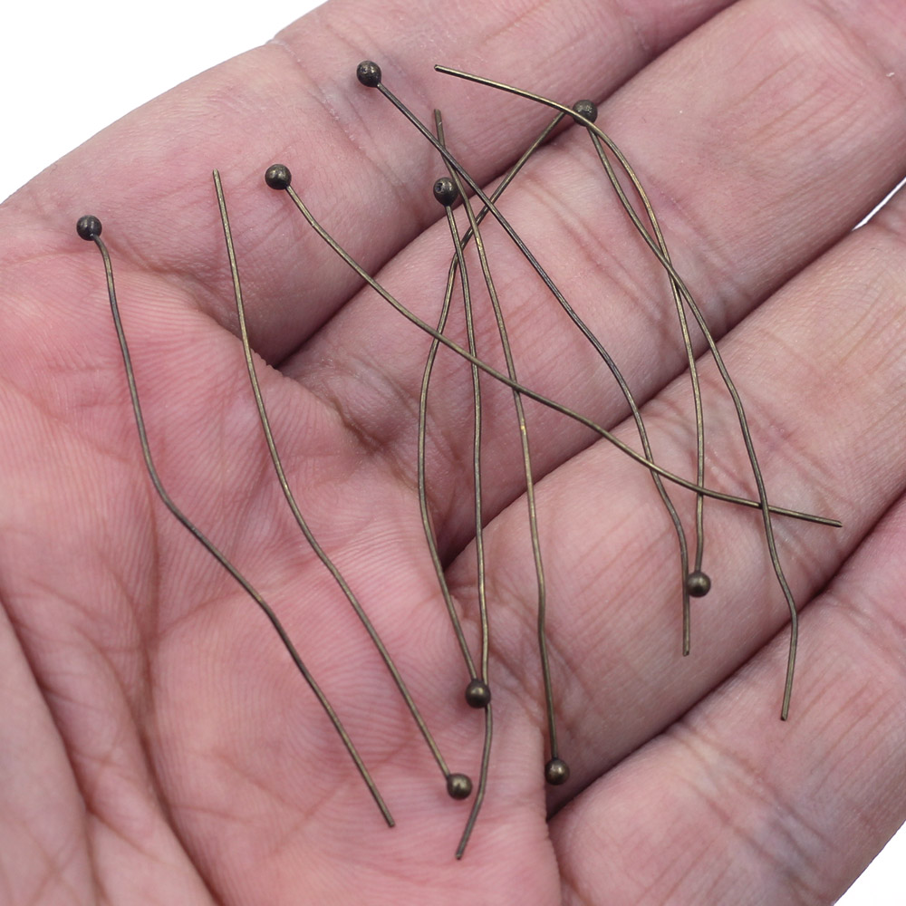 100Pcs Copper Ball Head Pins N - Jewelry Making Head Pins 评论和价格