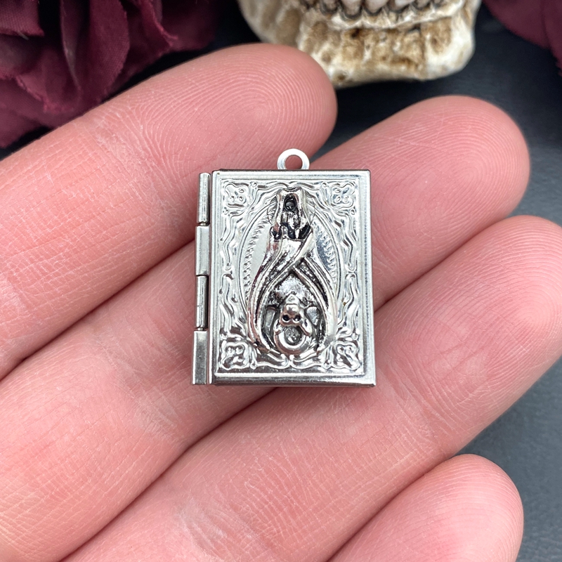2psc Dainty Bat Book Locket Ch - Jewelry Making Guide Book 评论和价格