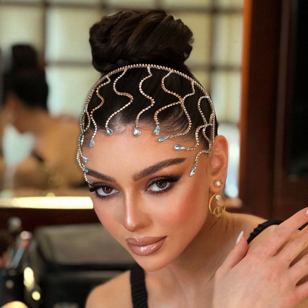 Snake Bend Rhinestone Headband - Jewelry Making Adults 评论和价格