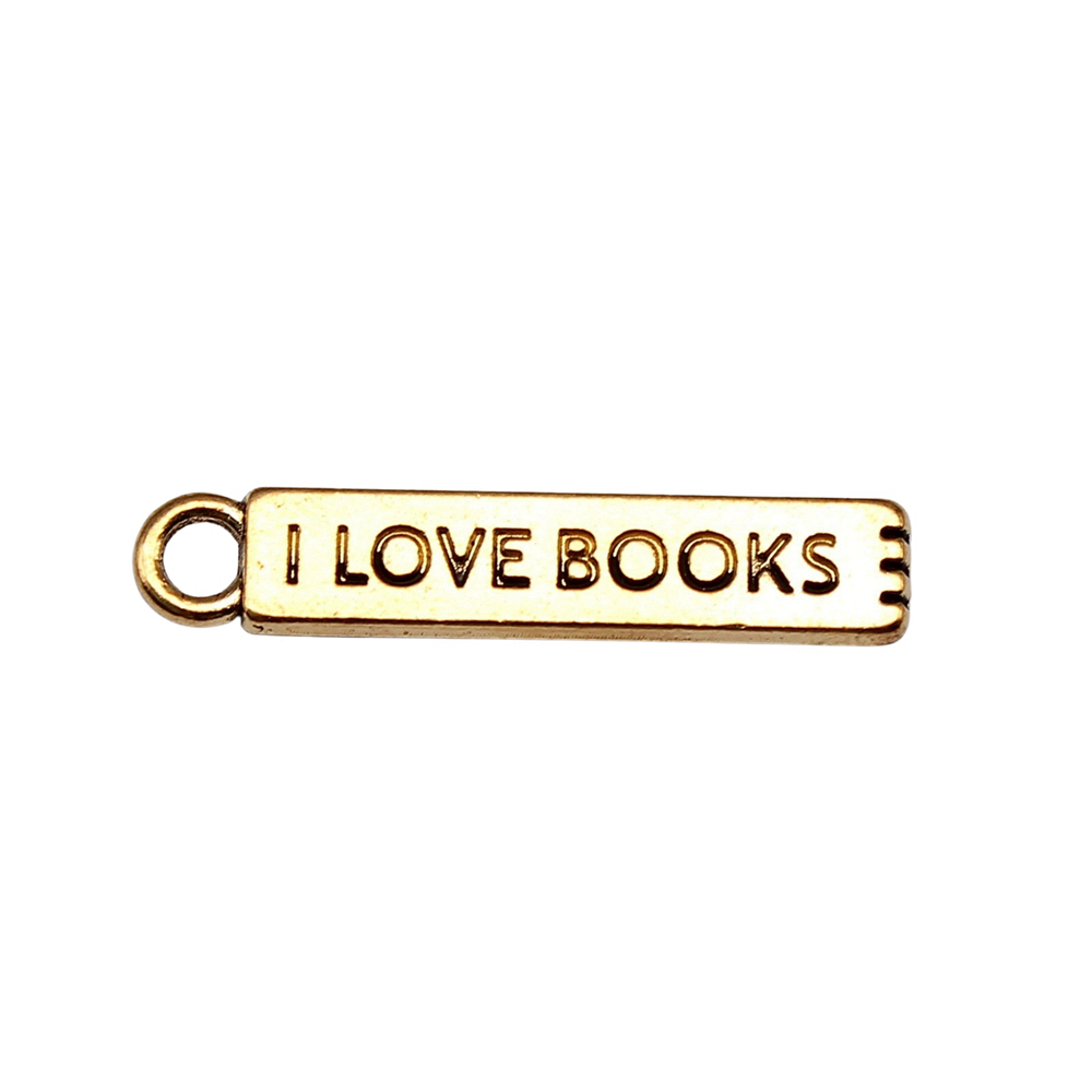 20pcs/lot I Love Books Charms  - Jewelry Making Guide Book 评论和价格