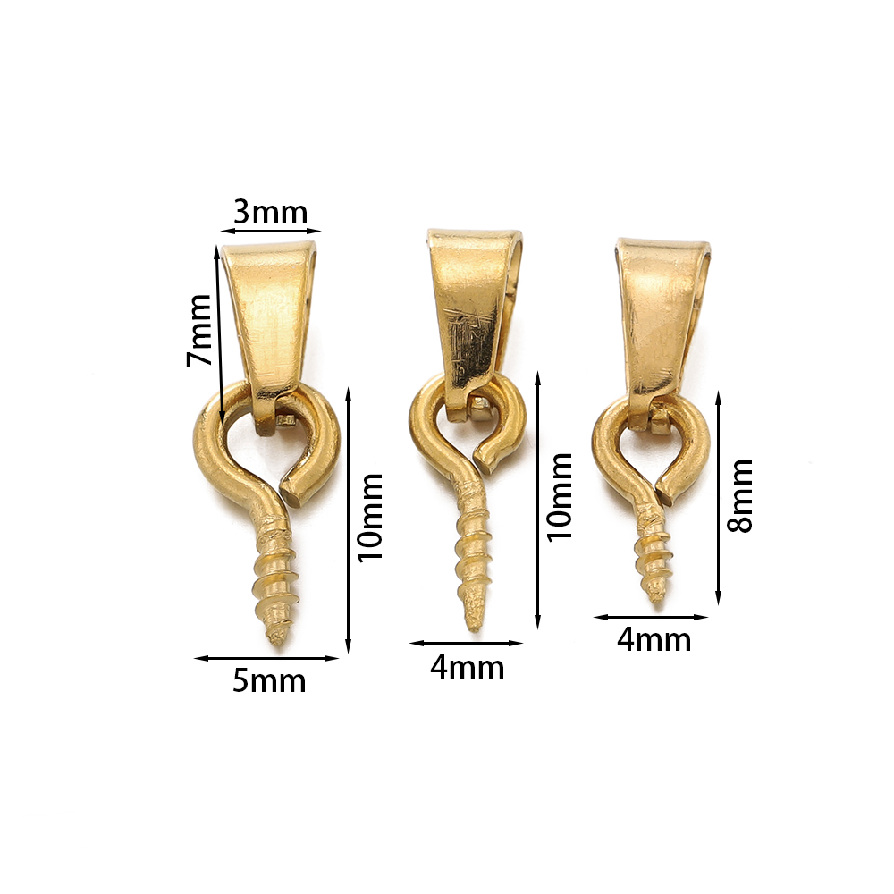 20pcs Stainless Steel Screw Ey - Jewelry Making Rivets 评论和价格