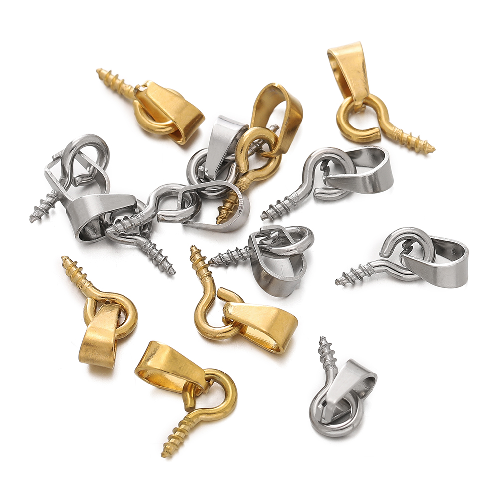 20pcs Stainless Steel Screw Ey - Jewelry Making Rivets 评论和价格