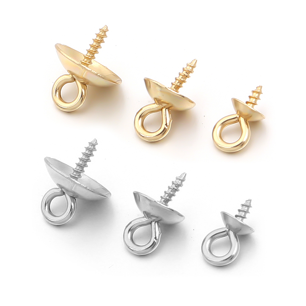 20pcs Stainless Steel Screw Ey - Jewelry Making Rivets 评论和价格