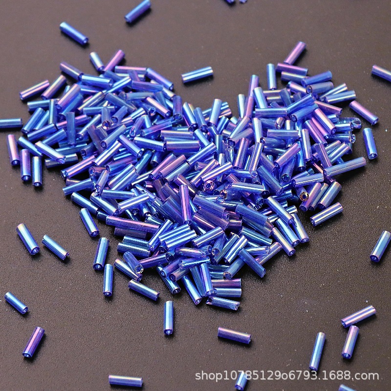 5g 2x6mm Colorful Bugles Glass - Seed Bead Tube 评论和价格