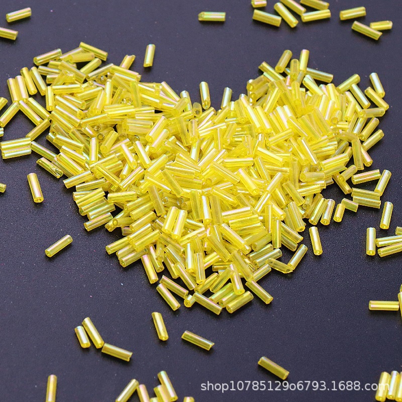 5g 2x6mm Colorful Bugles Glass - Seed Bead Tube 评论和价格