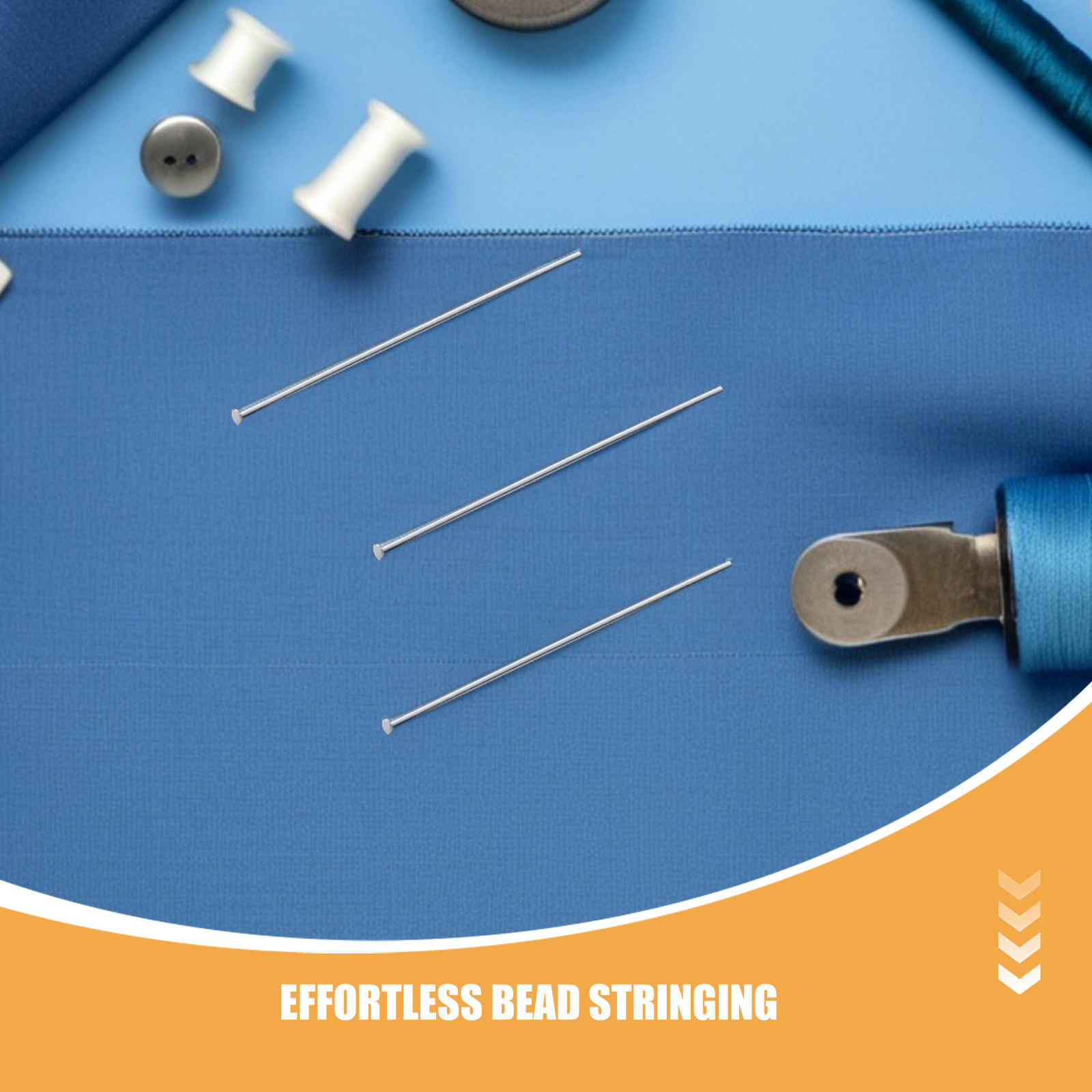 300Pcs Stainless Steel Flat He - Jewelry Making Head Pins 评论和价格