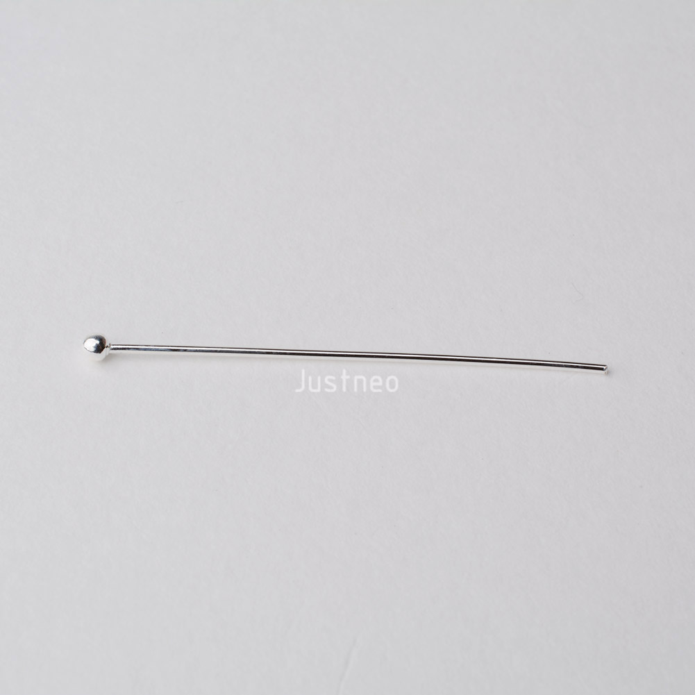925 Sterling Silver Ball Head  - Jewelry Making Head Pins 评论和价格