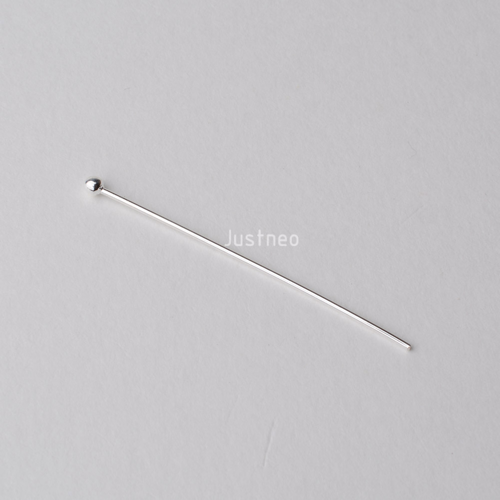 925 Sterling Silver Ball Head  - Jewelry Making Head Pins 评论和价格