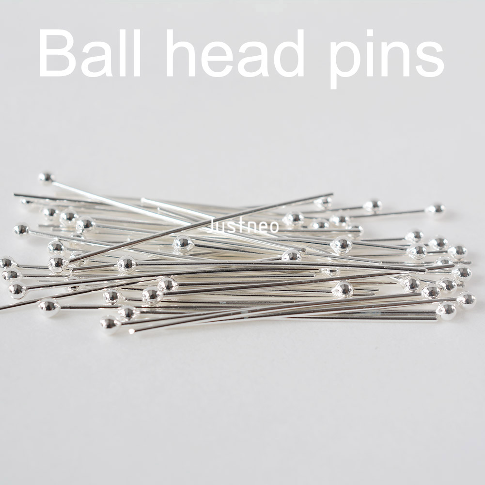925 Sterling Silver Ball Head  - Jewelry Making Head Pins 评论和价格